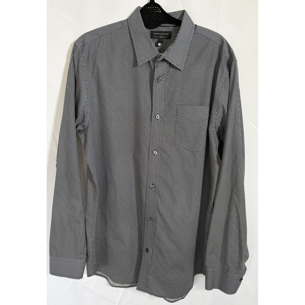 Banana Republic Shirt Size 16-161/2 34-35 Long Sleeve Button Up